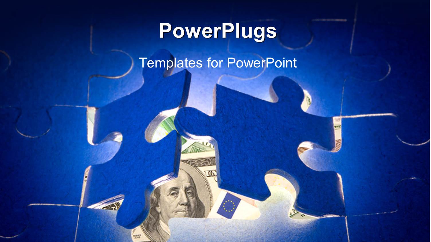 a Number of Puzzles and Bluish Background