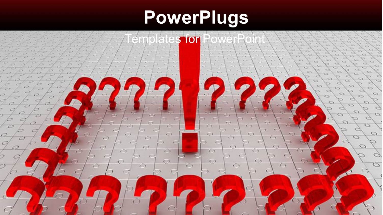 a Number of Question Marks Together with Red Background