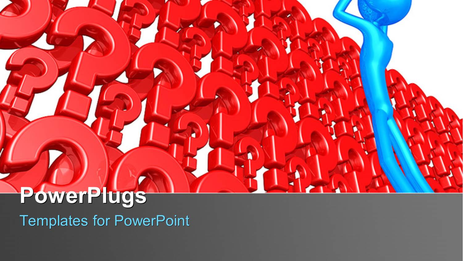 a Number of Question Marks with White Background