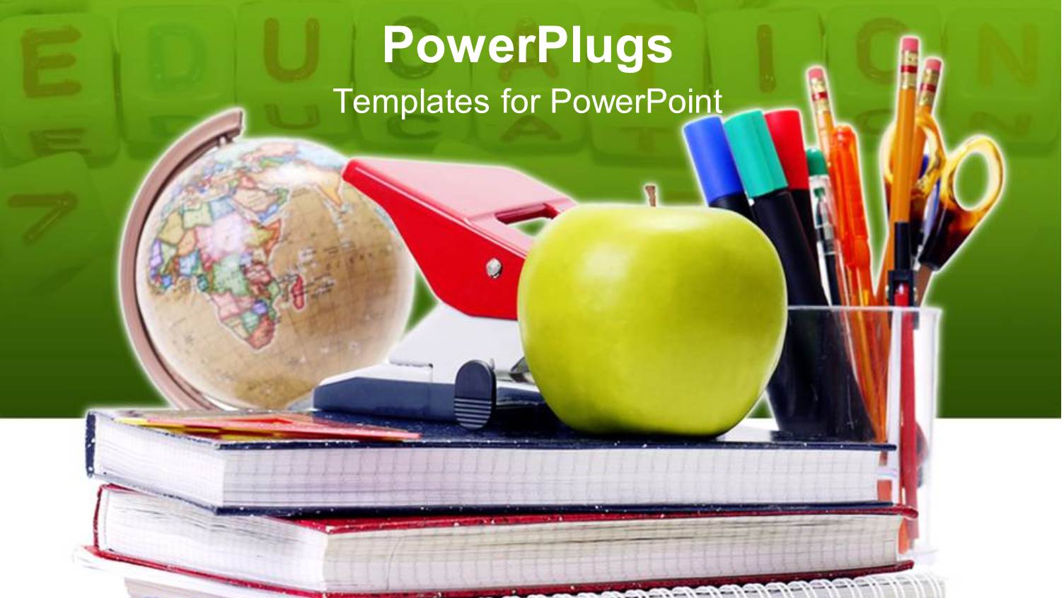 a Number of Registers and an Apple on the Top