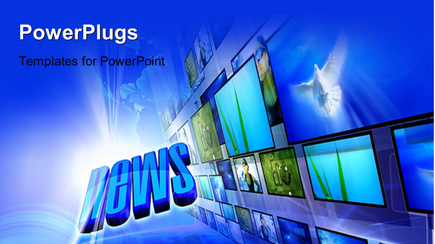 a Number of Screens with the Word News