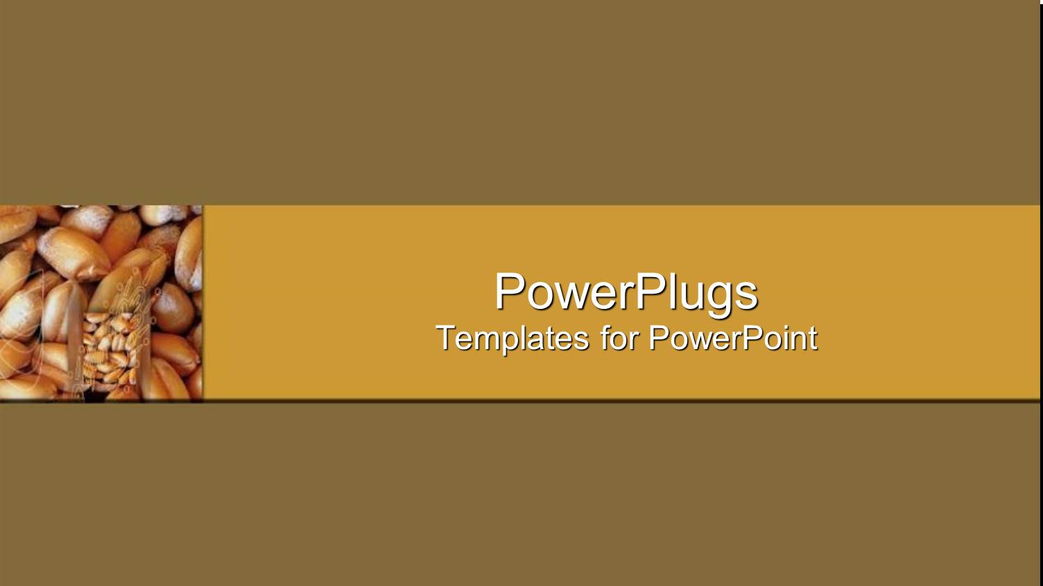 a Number of Seeds with Brown Background