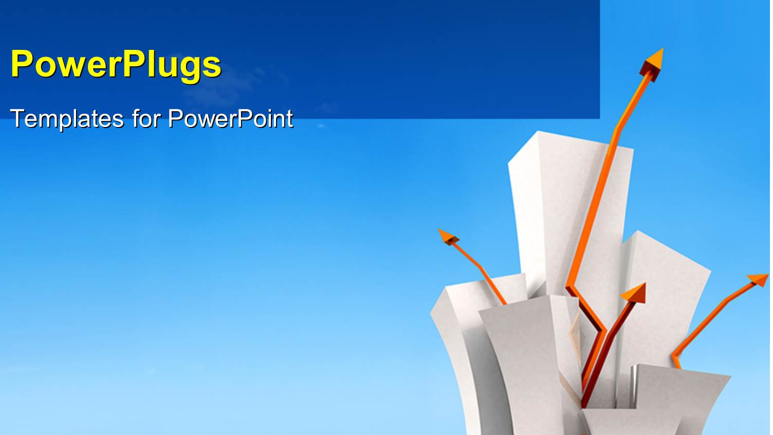 a Number of Shapes with Bluish Background and Place for Text