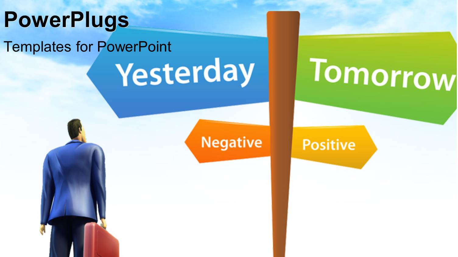 a Number of Signs with Bluish Background