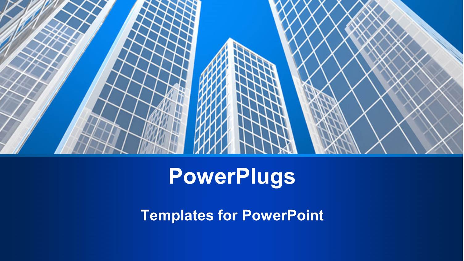 a Number of Skyscrapers with Bluish Background