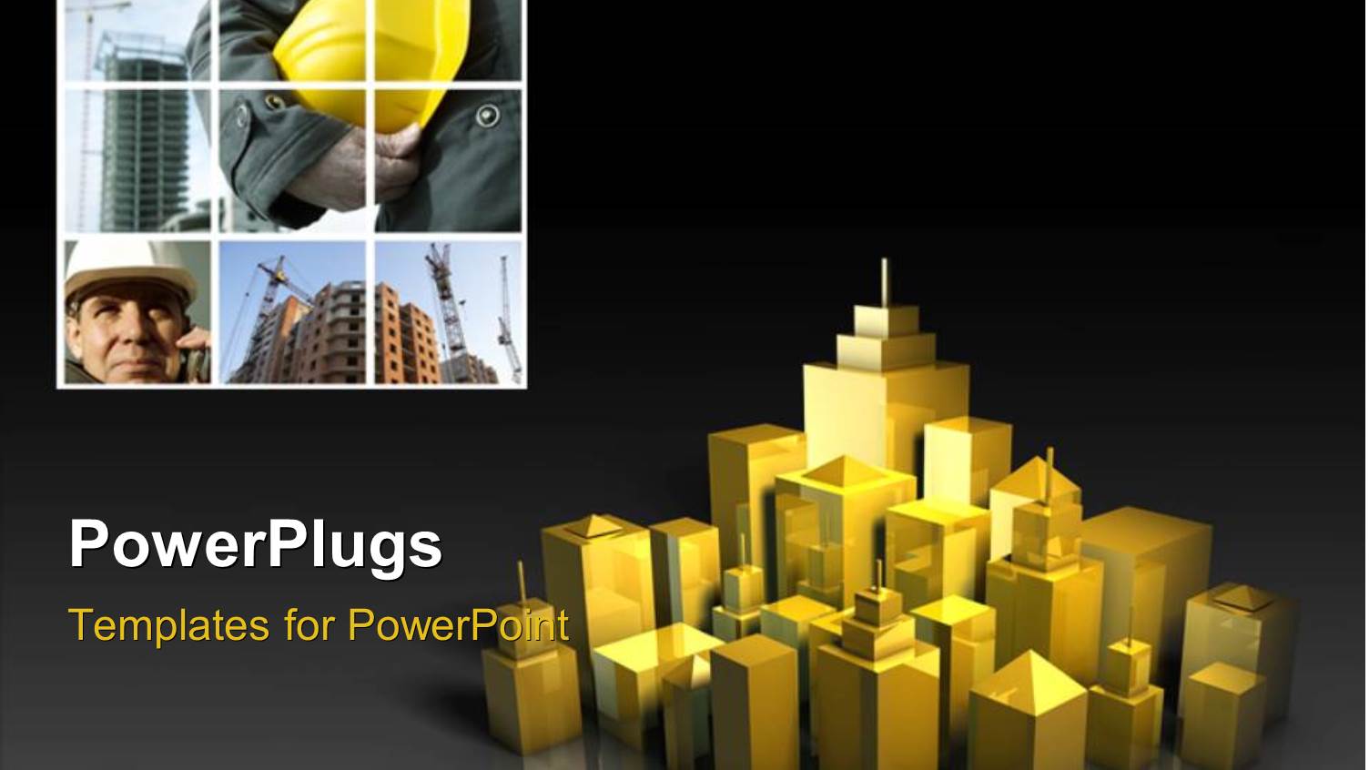 a Number of Skyscrapers with Place for Text