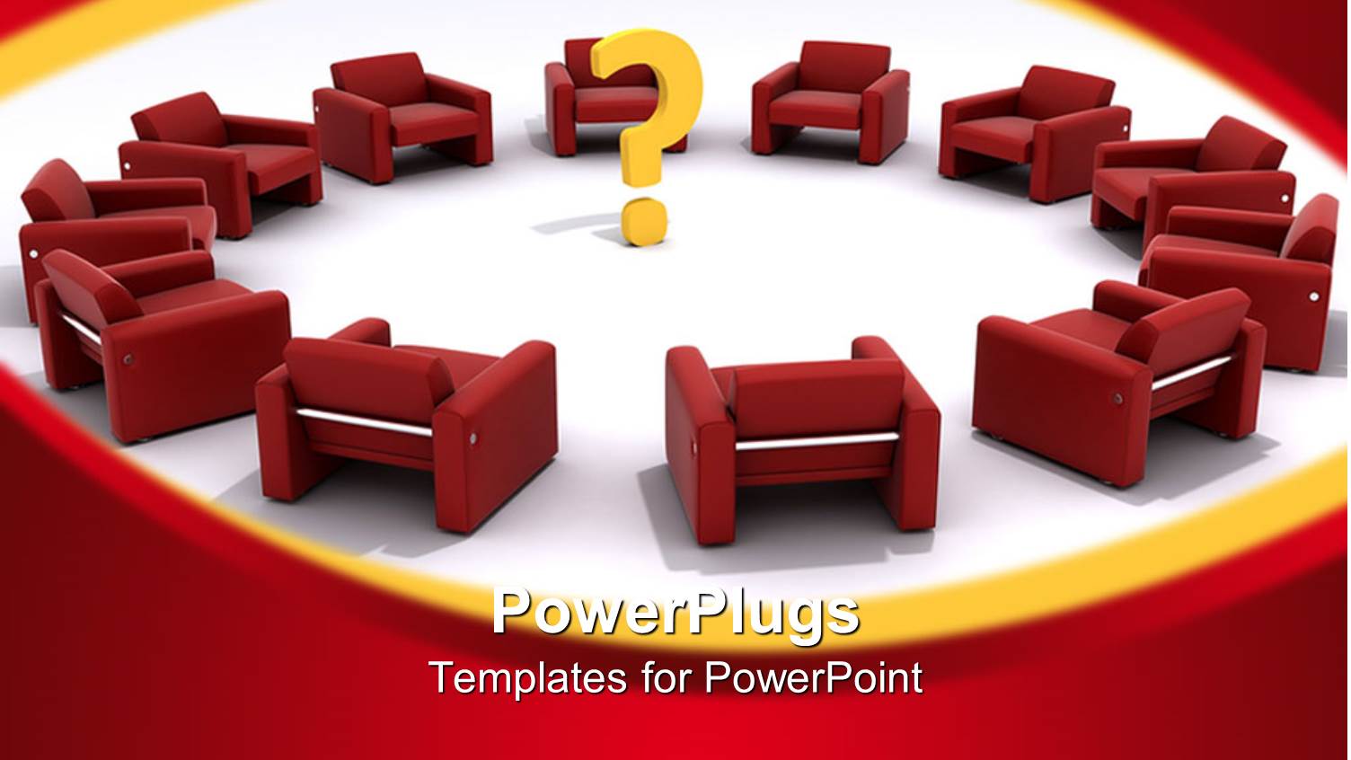 a Number of Sofas Placed in a Circle