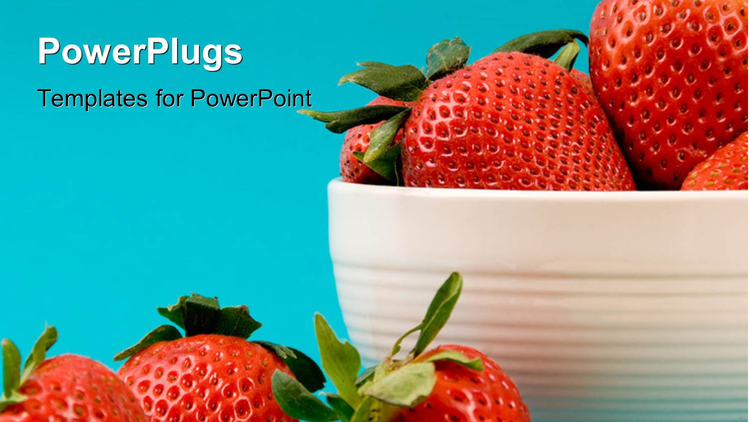 a Number of Strawberries in the Bowl and Bluish Background