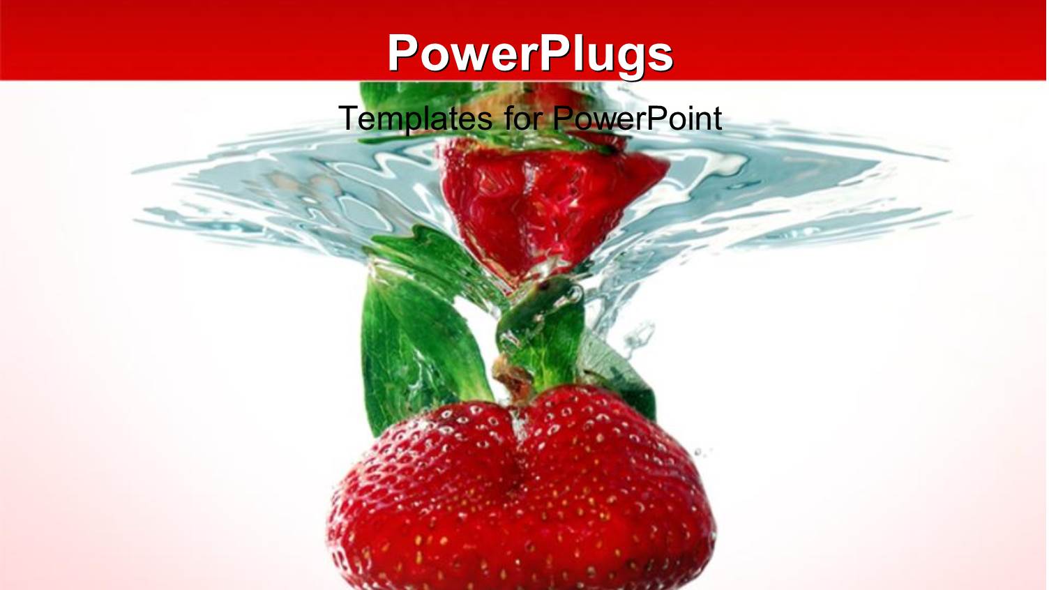 a Number of Strwaberries in the Water