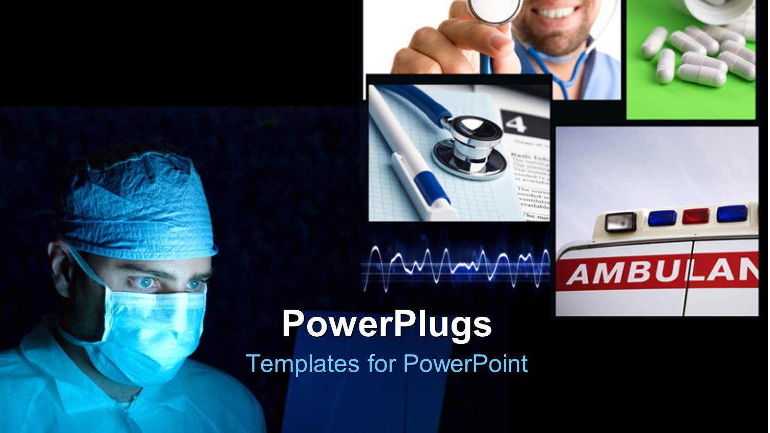 a Number of Surgeons with Blackish Background