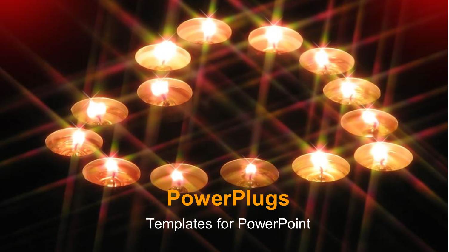 a Number of Tea-Lights Forming the Shape of a Heart