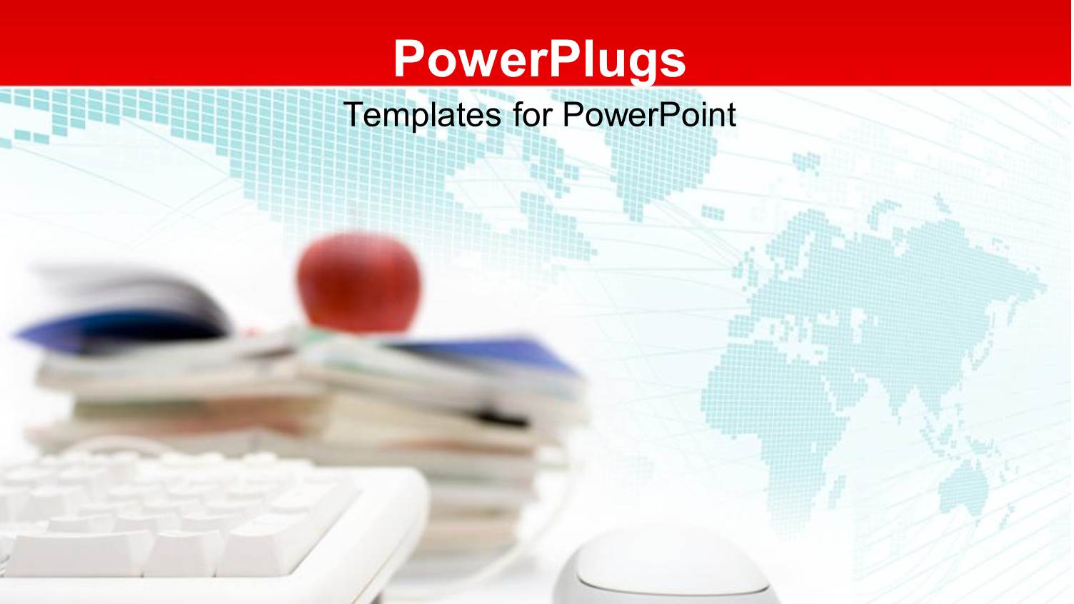 a Number of Technology Related Stuff with Map in the Background