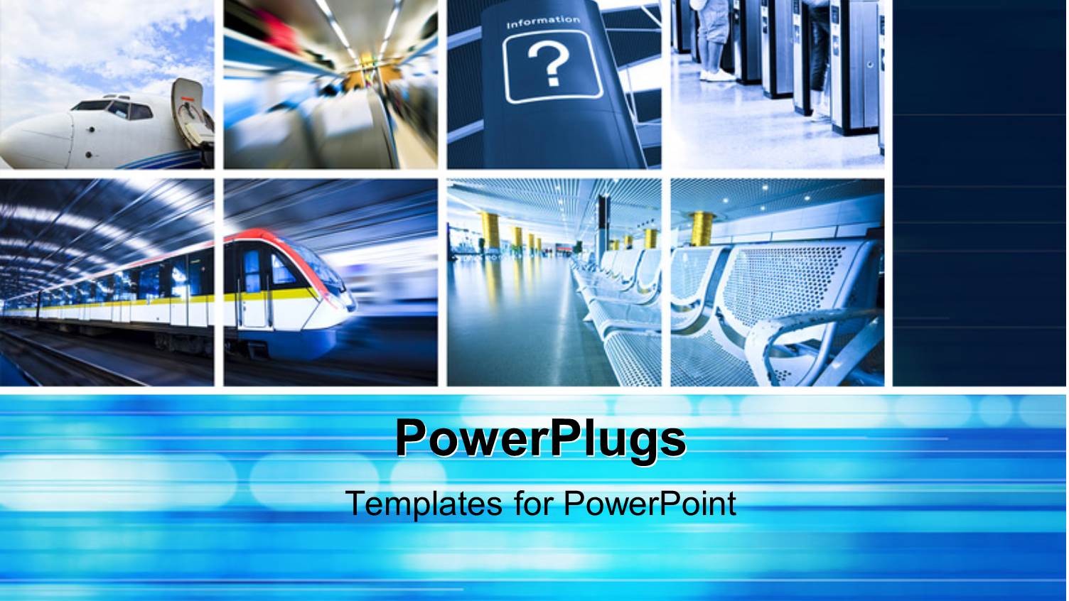 a Number of Travelling Ways with Bluish Background