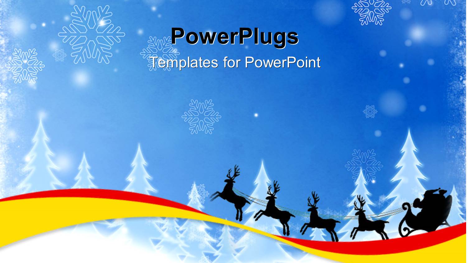 a Number of Trees Covered in Snow with the Arrival of Santa