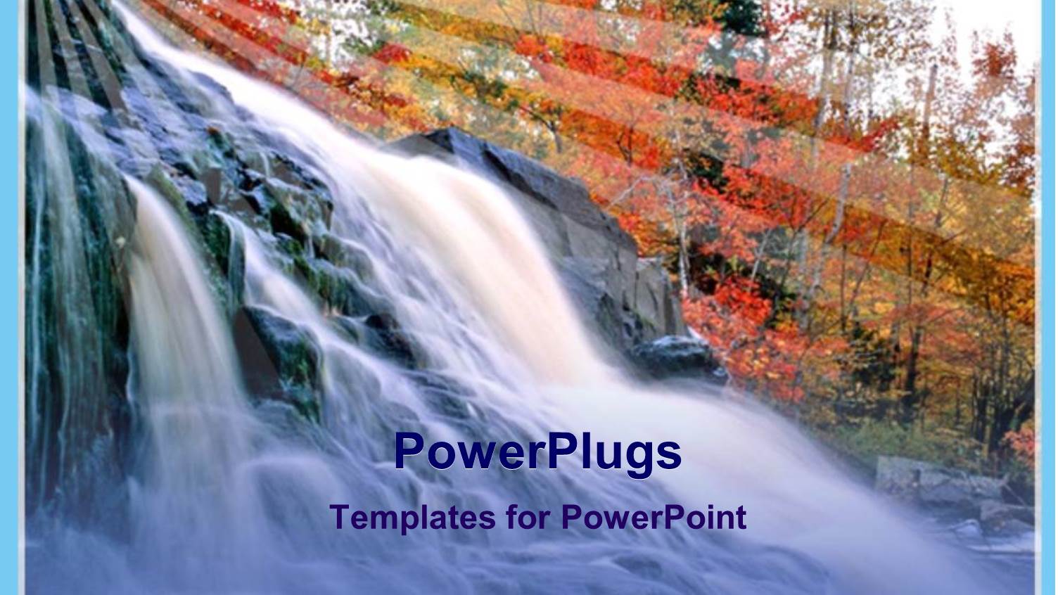 a Number of Trees and a Waterfall