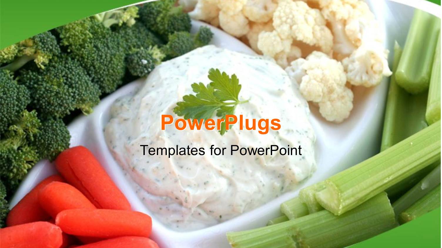 a Number of Vegetables with Greenish Background