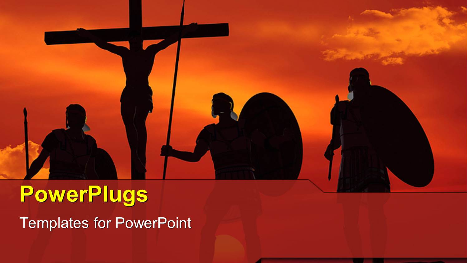 a Number of Warriors Along with Crucified Jesus