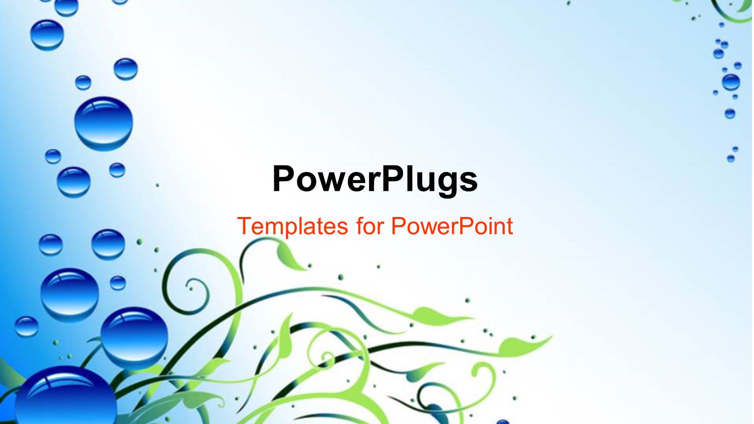 a Number of Water Droplets with Floral Background