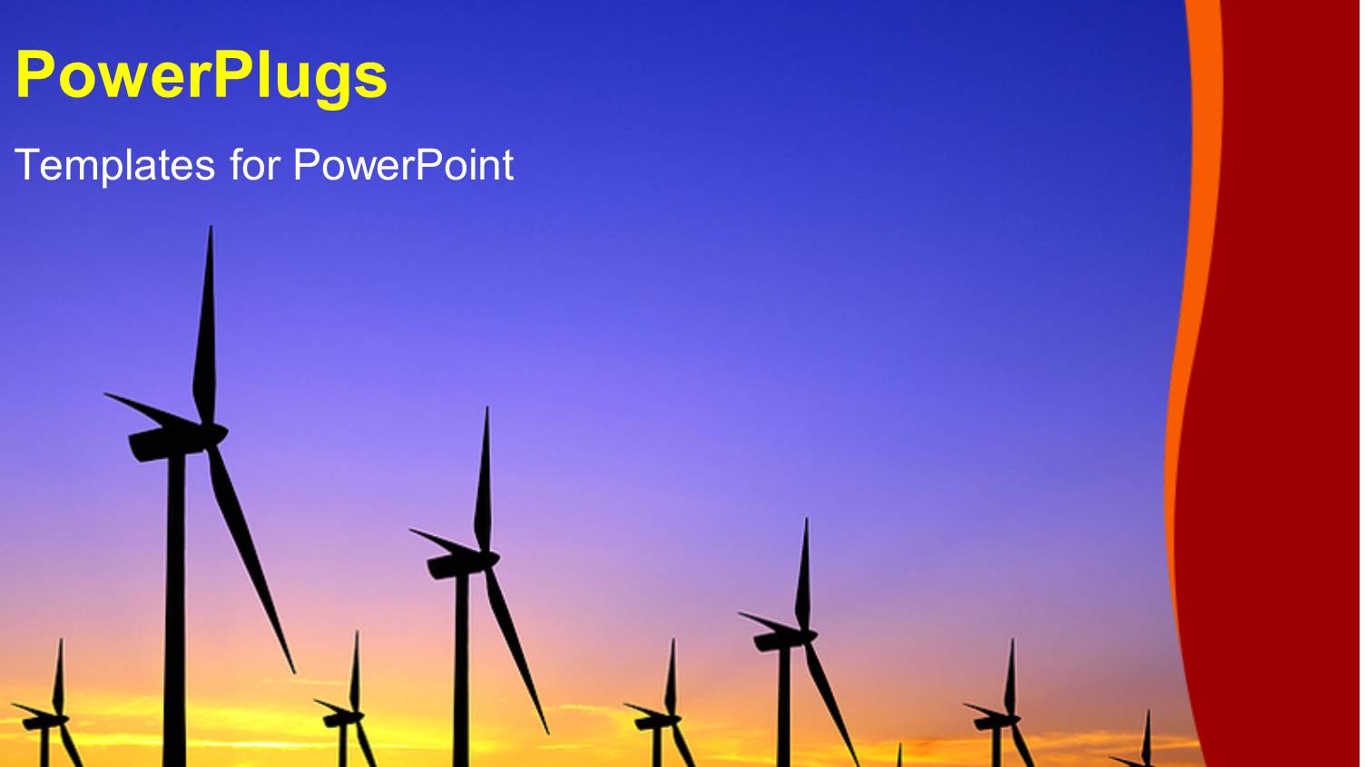 a Number of Wind Mills with Bluish Background