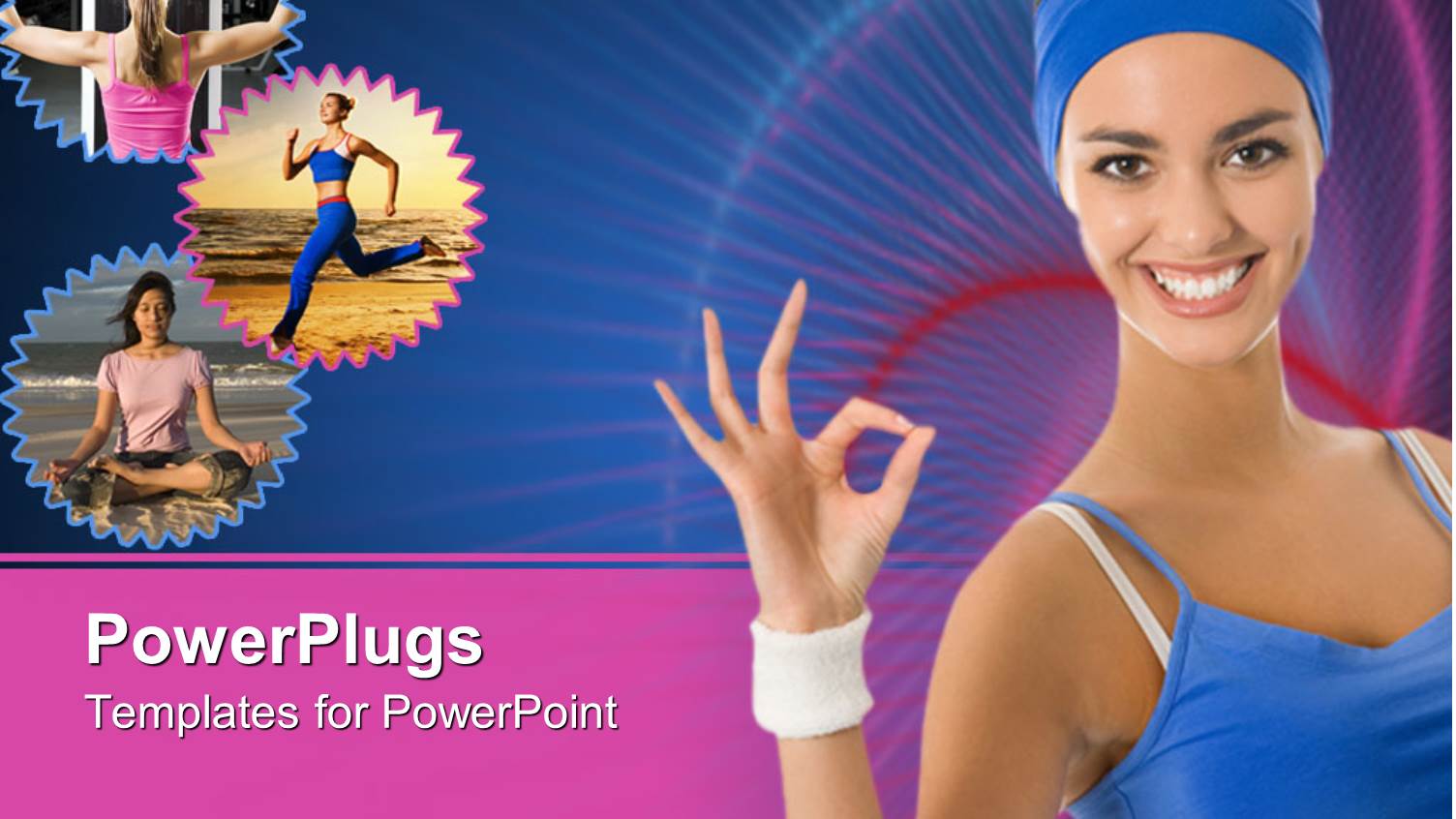 a Number of Women Exercising with Lines in the Background