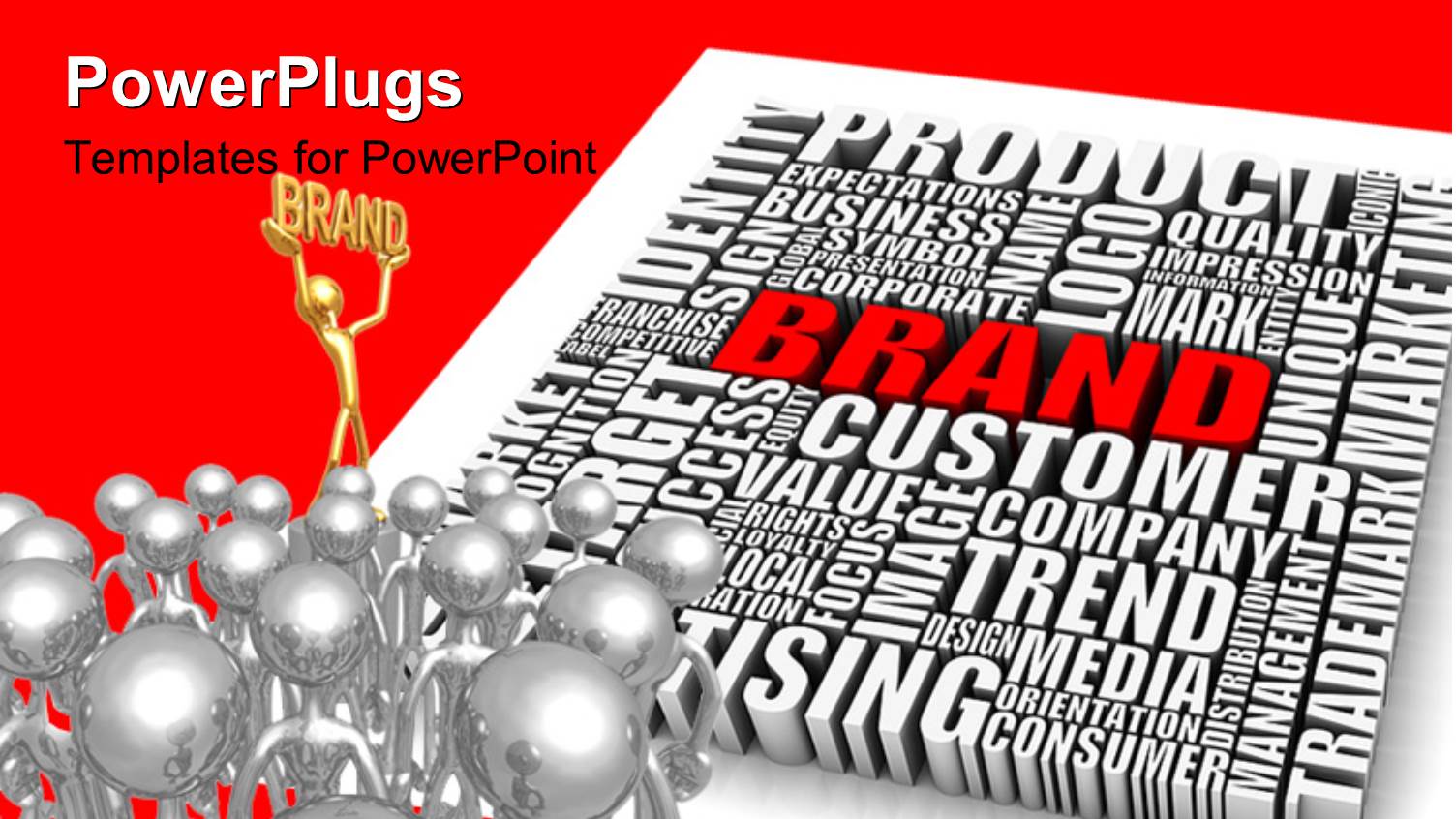 a Number of Words Related to Business and a Lot of People