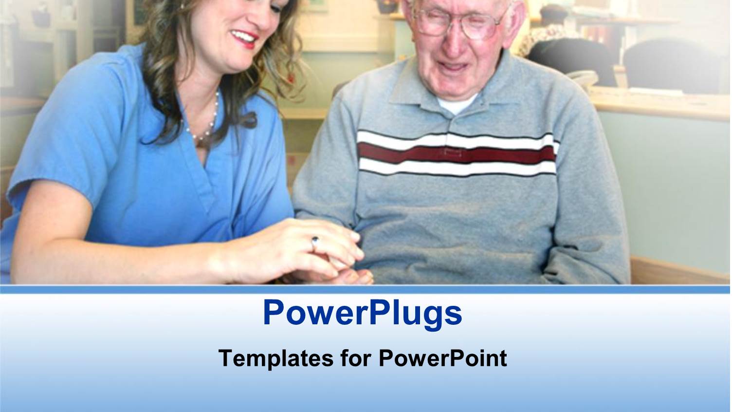 a Nurse Attending to an Adult Elderly Male in a Hospital Setting