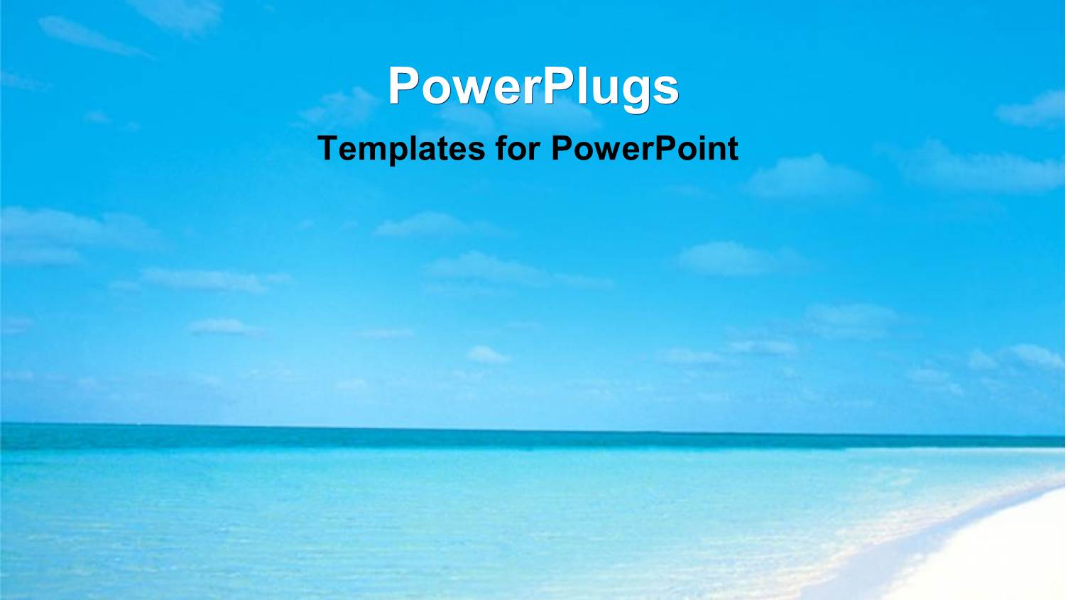 Ocean Vacation on Island Blue Sea and Sky