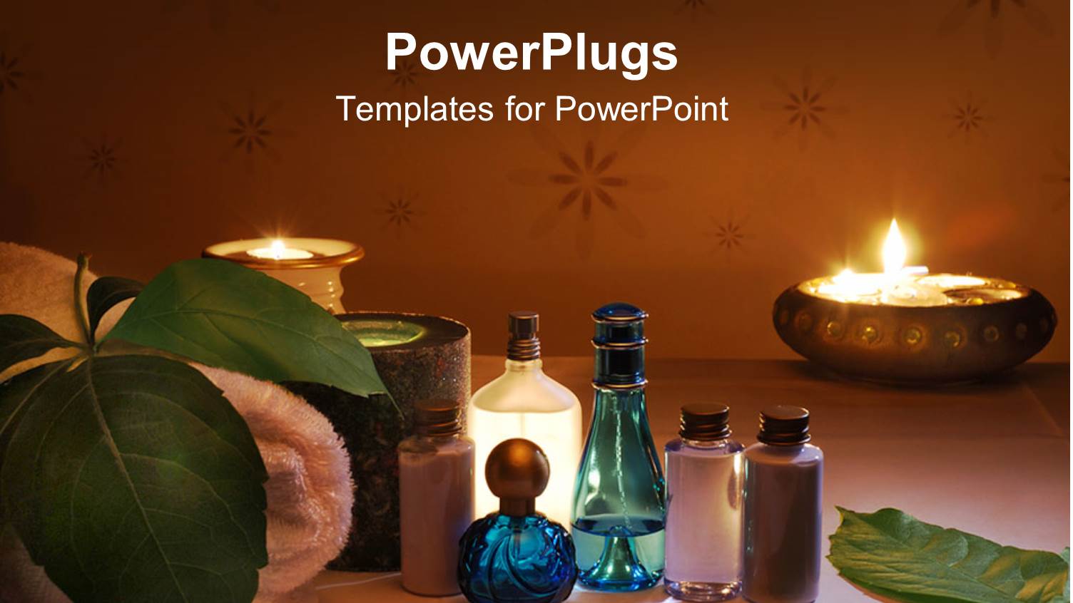 Oils,other Liquids and a Candle Used for Aromatherapy