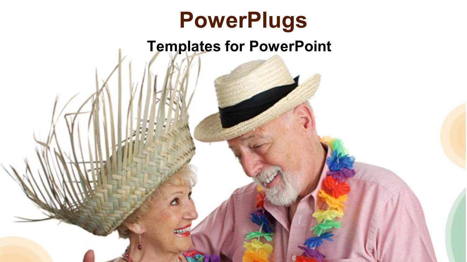 an Old Couple Together with Clear Background