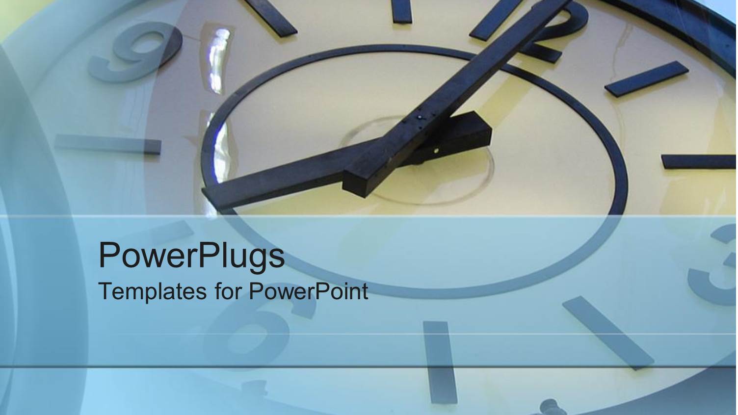 Old Fashioned Clock Telling Time on a Blue Background