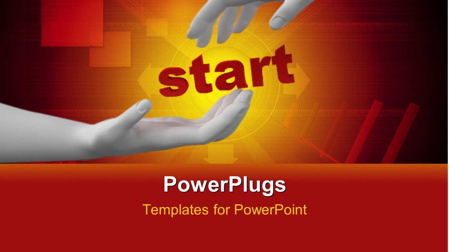 One Hand Trying to Hold the other One with Orange Background