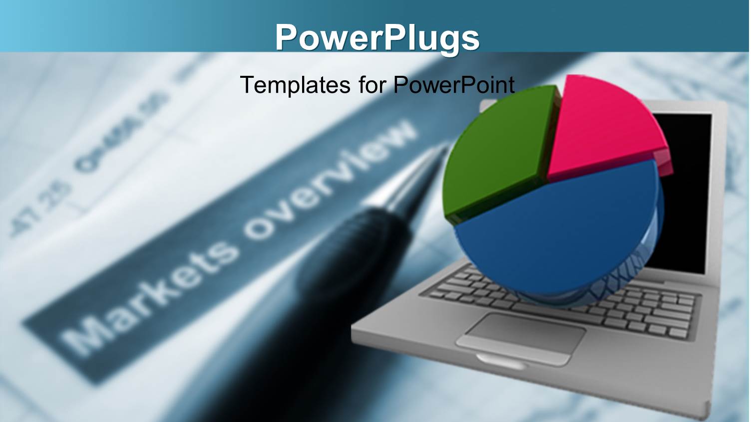 Online Finance Accounting with Pie Chart and Notebook in Foreground and Documents