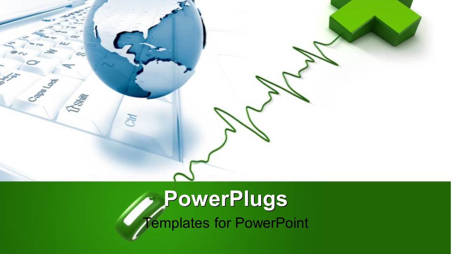 Online Medical Services Concept with Medical Symbol and Mouse in Foreground, Globe and Laptop