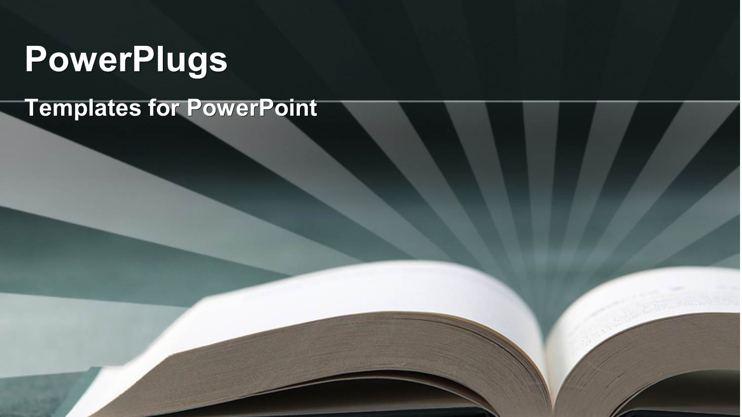 Open Book with Rays in Background