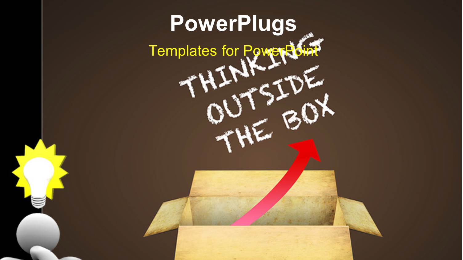 an Open Box with Various Words and Brownish Background