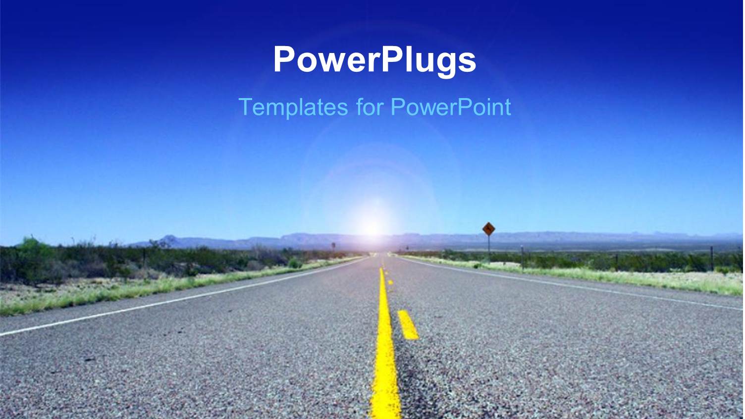 Open Desert Road Leading to Future Ahead