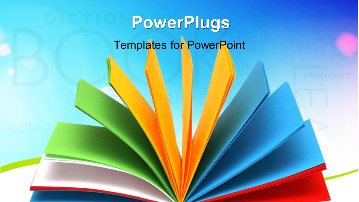 Opened Notebook with the Color Sheets, Education Keywords in the Background