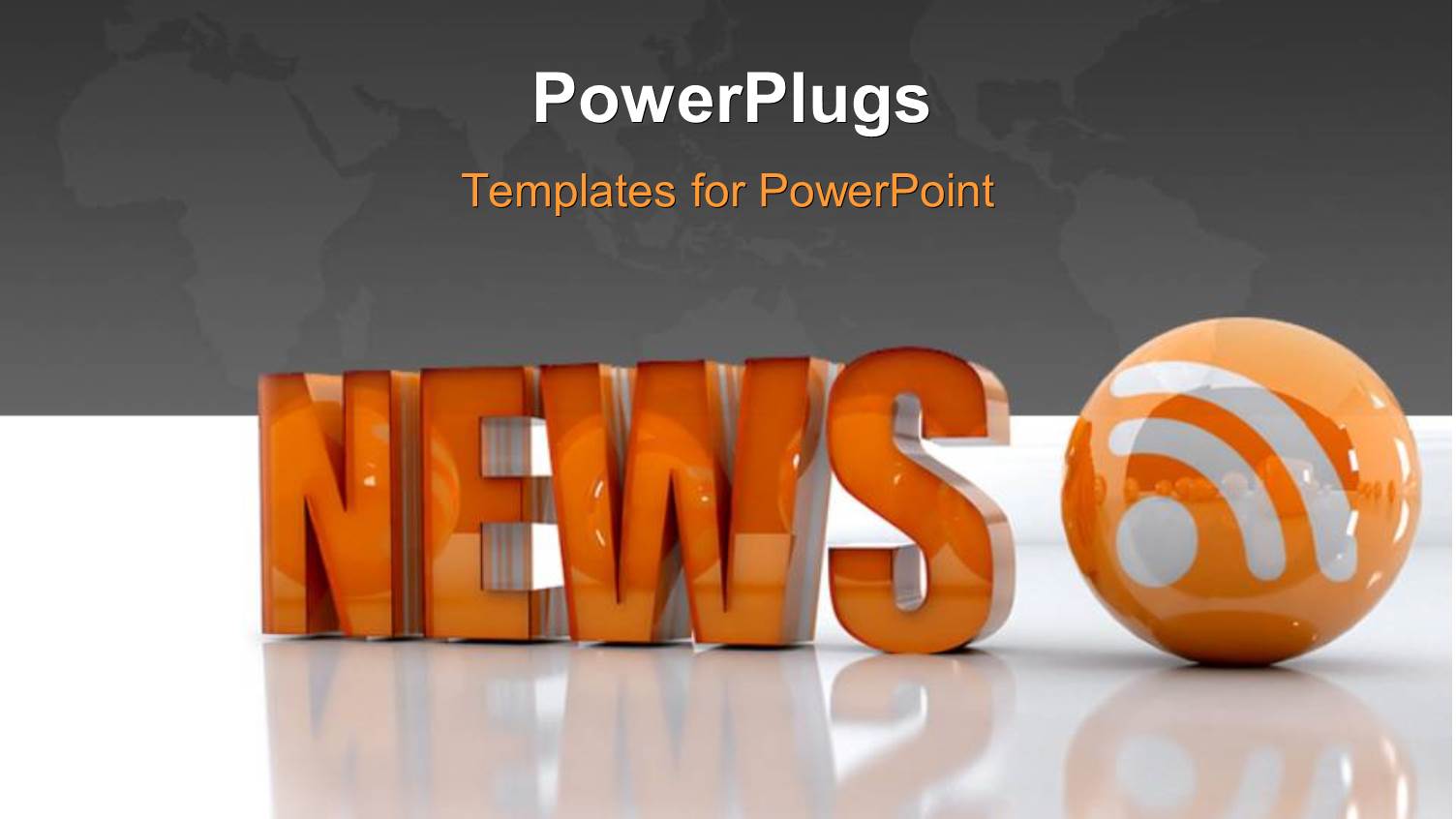 Orange 3D Word NEWS Beside RSS Feed Icon on White Surface 