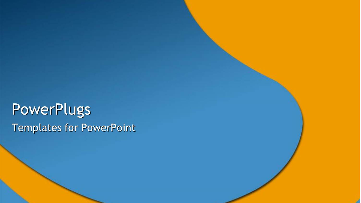 Orange and Blue River Metaphor Abstract