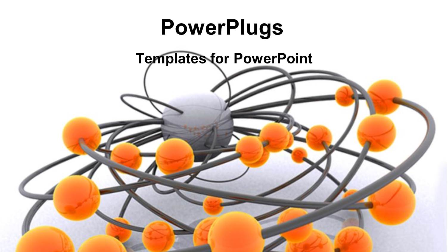 Orange Colored Spheres Connected to Earth Globe on White Surface