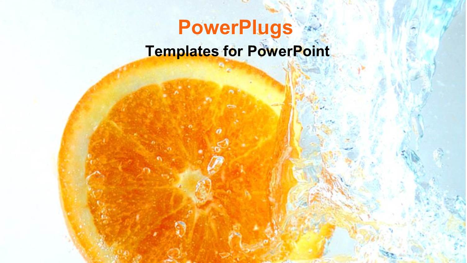 Orange and Lemon Slices in Water Splash