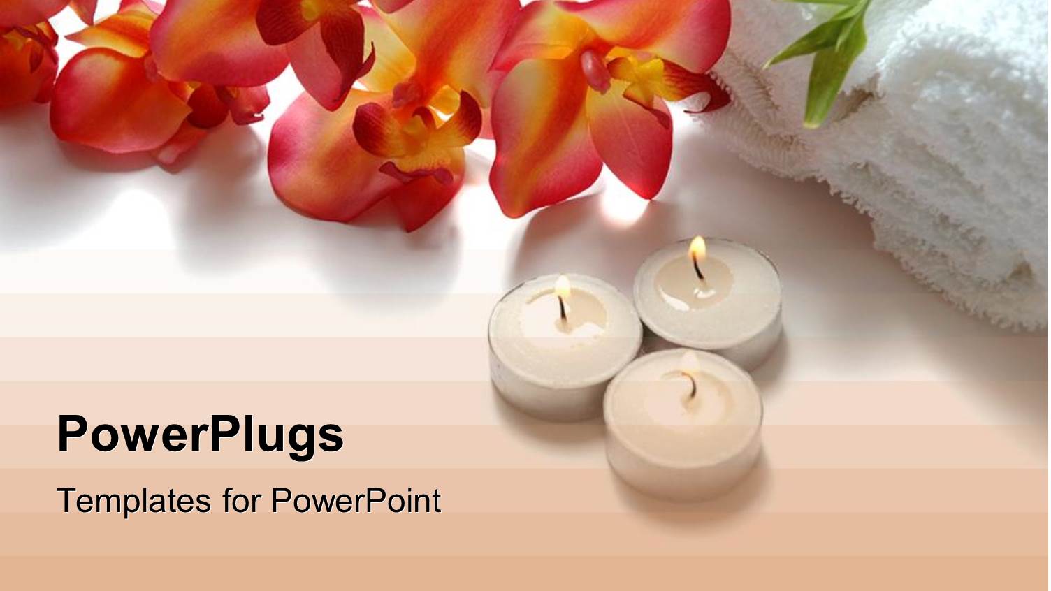 Orchids, Candles, Bamboo, White Towels, Spa, Beauty, Salon