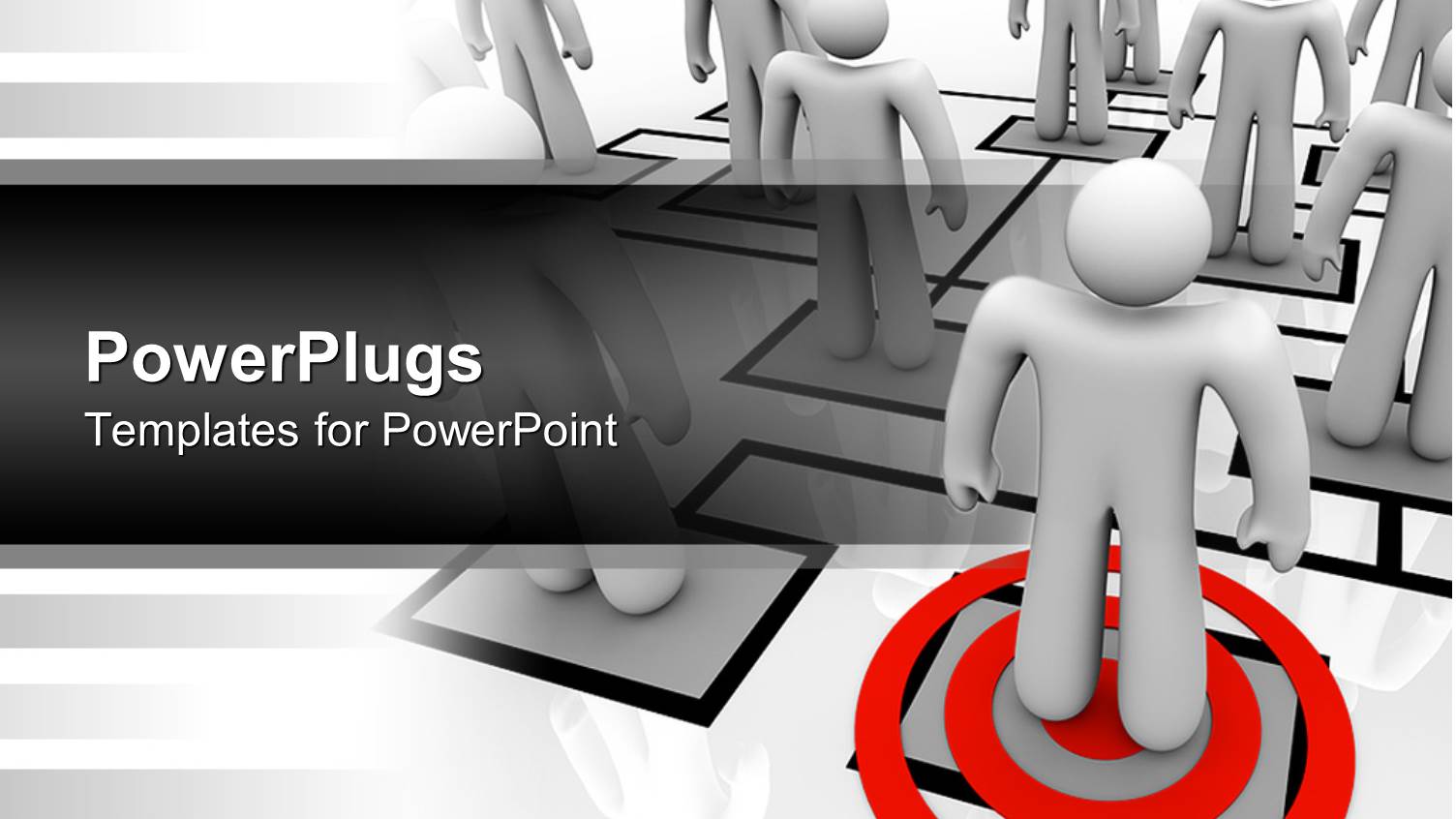 an Organizational Chart with a Number of Employees , One of them is Highlighted