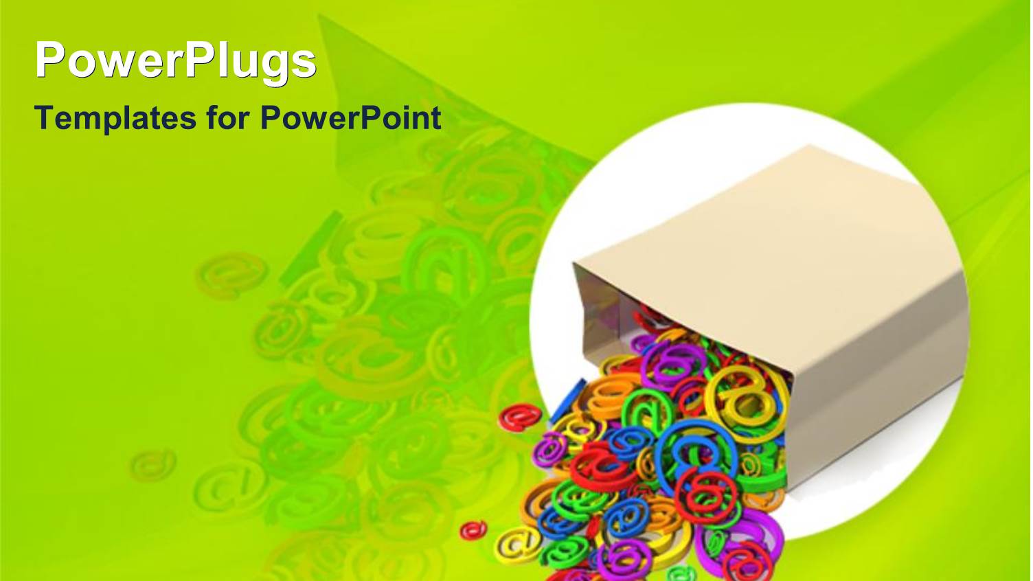 Overturned Paper Bag Spilling Multicolored at Signs