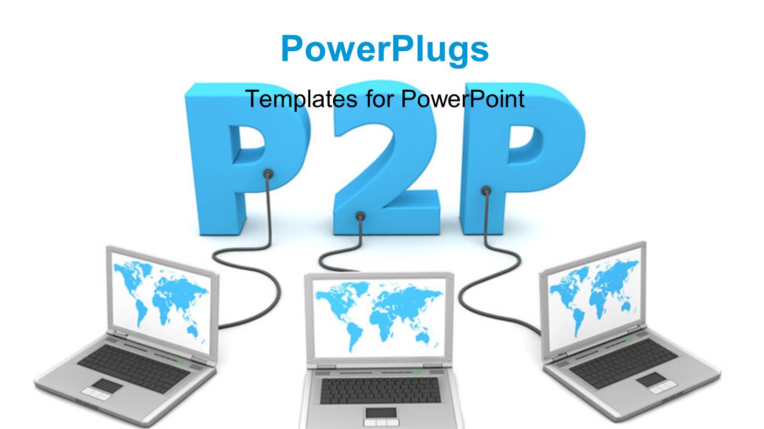 P2p Concept Having Different Laptops Connected to Each other with White Color