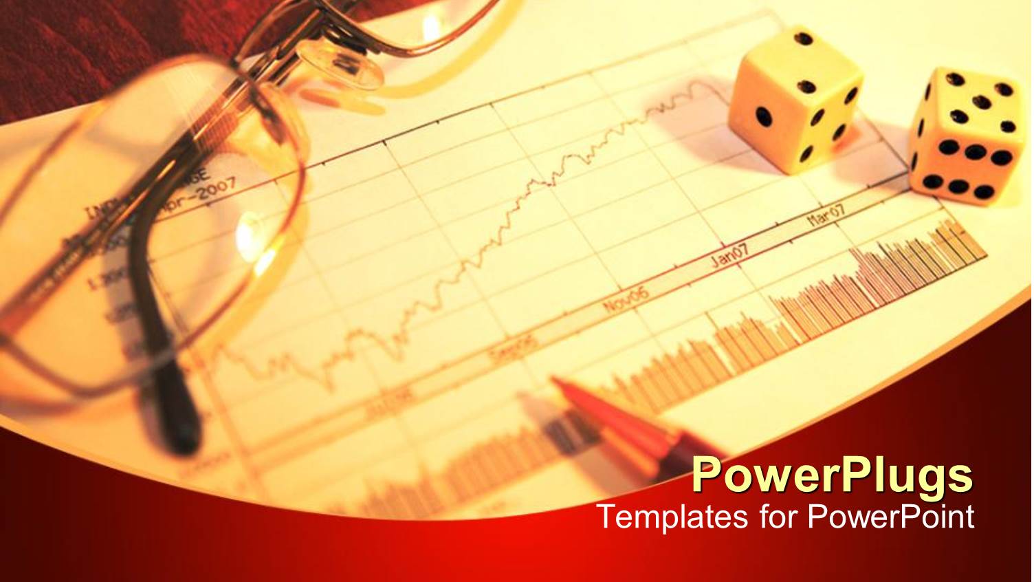 a Pair of Dices with Glasses