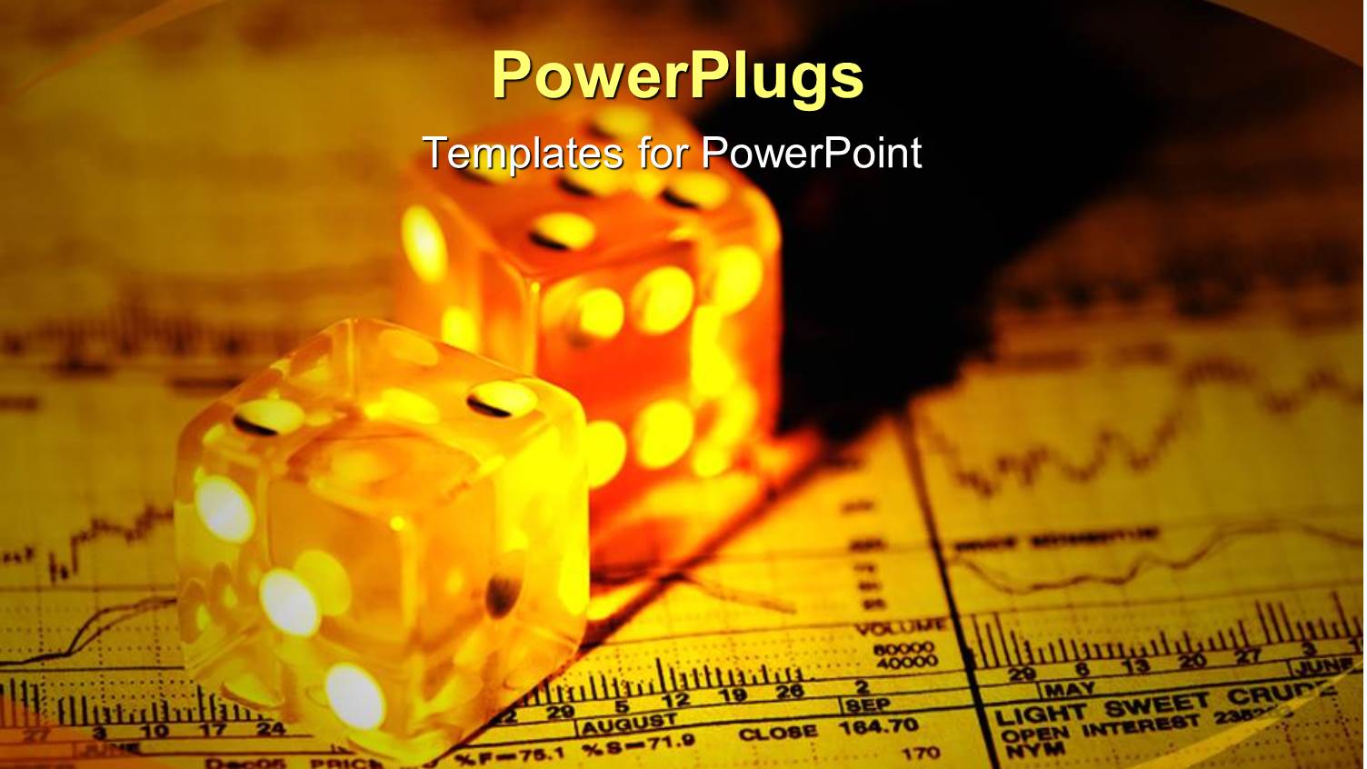 a Pair of Dices Together on a Financial Report