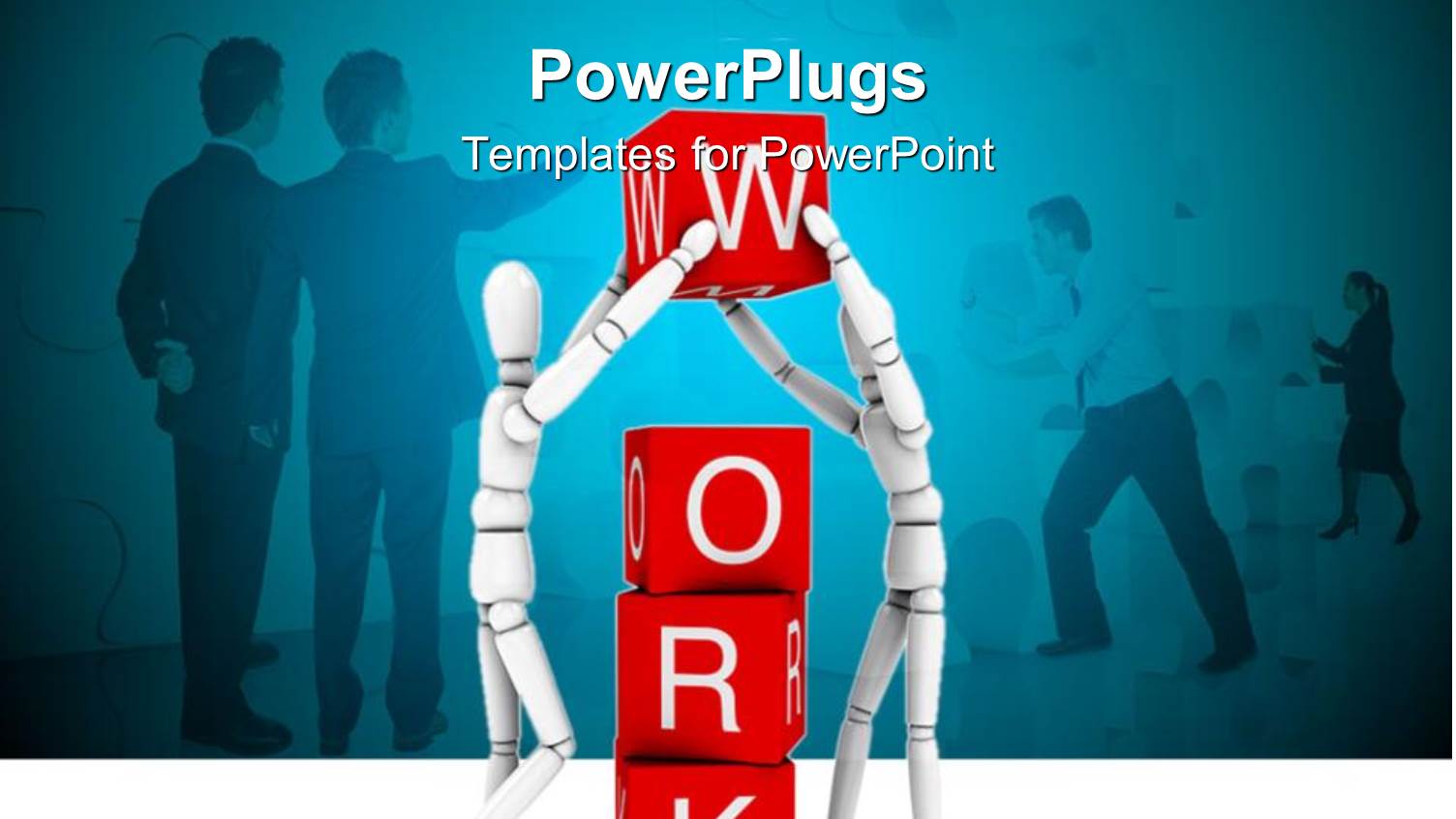 a Pair of Figures Trying to Put Words Together