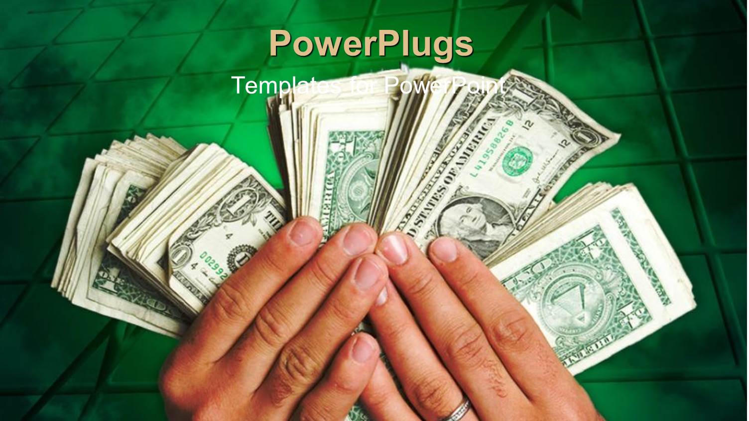 a Pair of Hands Holding Bundles of Currency Notes