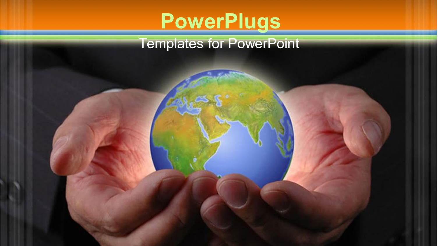 a Pair of Hands Holding the Globe for Safety